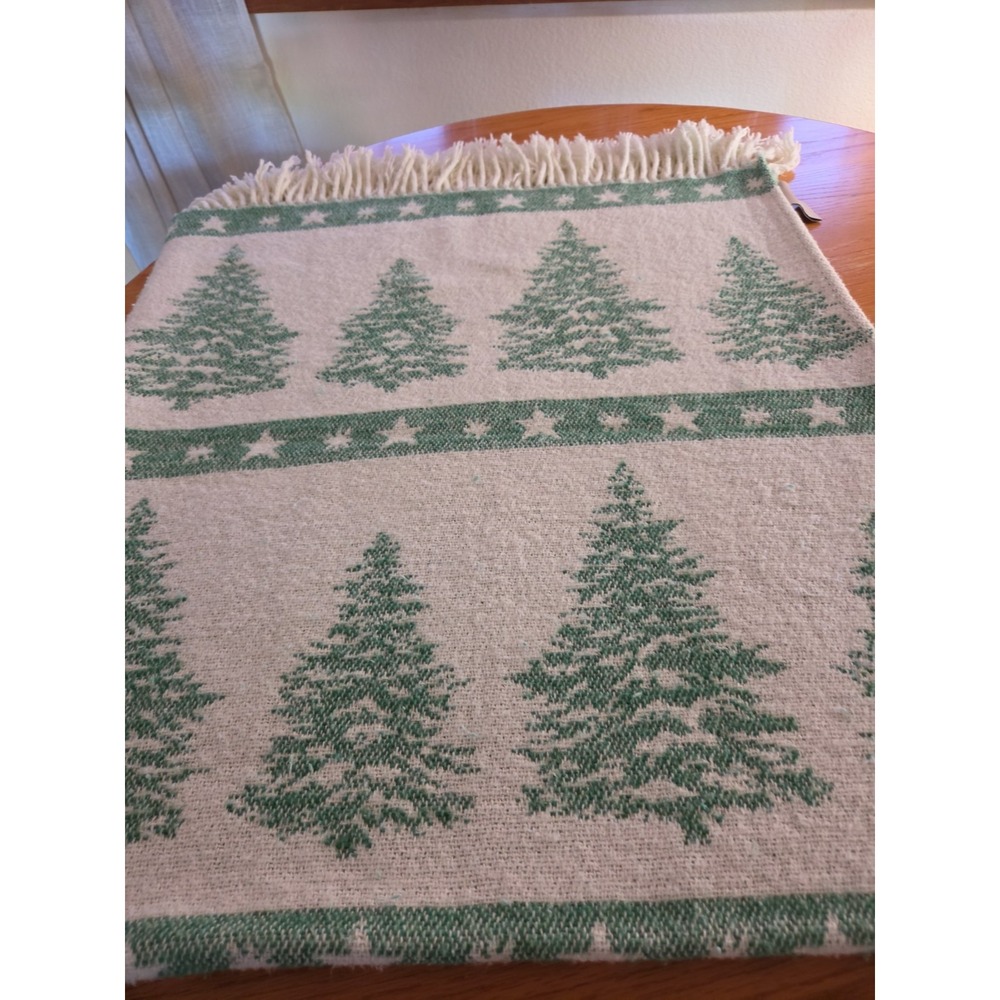 Throw Blanket Texteis Penedo Christmas Pine Trees Stars Portugal  50x70